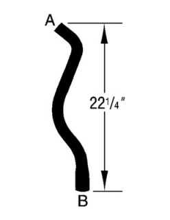 Kühlwasserschlauch Oben - Radiator Hose Upper  Corvette C3 80-82